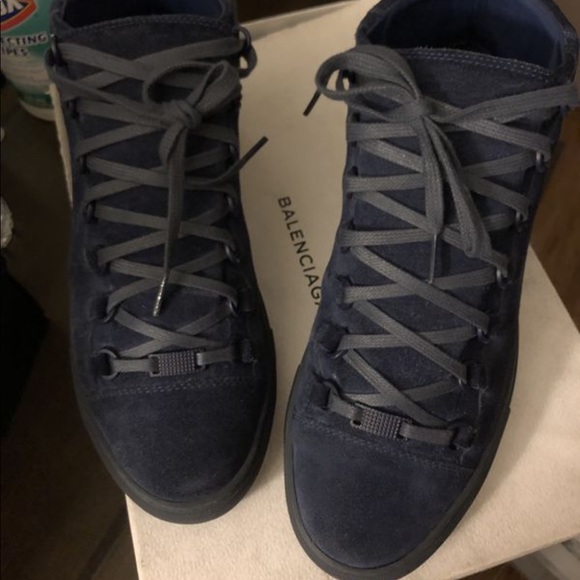 Balenciaga Arena Suede Blue Mens Size 8 
